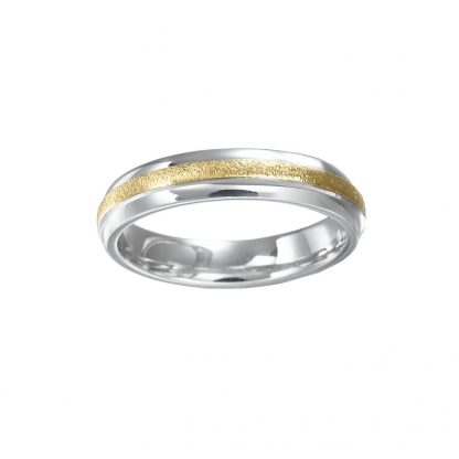 Blend Textured 18ct Wedding Ring