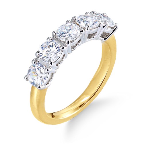 Five Stone Diamond Eternity Ring - David Moss Jeweller