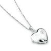 D for Diamond Locket Necklace