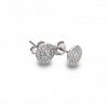 Petite Topaz & Diamond Stud Earrings