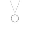 Constant Topaz & Diamond Set Circle Necklace