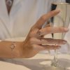 Behold White Topaz & Diamond Silver Ring - Image 3